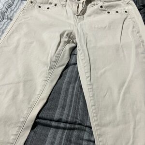 Fashion Bug Cream Stretch Pants